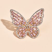 Simple Fashion Diamond Butterfly Ring Wholesale main image 3