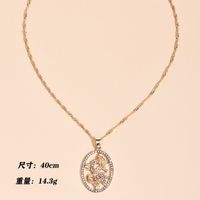 Fashion Full Diamond Chinese Style Dragon Women's Necklace Exaggerated Totem Dragon Wholesale main image 6