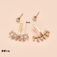 Fashion Street Style Popular New Full Diamond Women's Earrings Wholesale main image 6