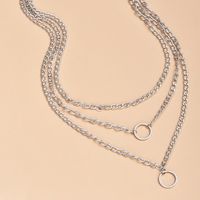 Collier De Combinaison En Alliage Pour Femmes À Chaîne Multicouche À La Mode main image 3