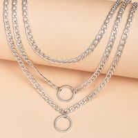 Fashion Multi-layer Chain Women's Alloy Combination Necklace main image 5