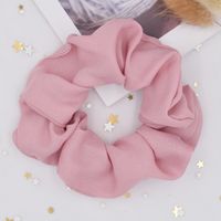 Korea Simple Solid Color Fabric Chiffon Hair Ring Ponytail Solid Color Hair Ring Wholesale main image 3
