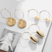 Natural Shell Summer Fashion Travel Street Style Earrings Wholesale main image 3