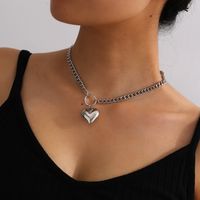 Wholesale Jewelry Fashion Heart Iron Plating Necklace main image 4