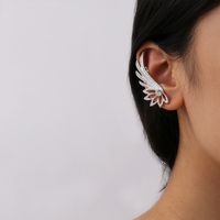 Fashion Diamond-studded Hollow Alloy Wild Wings Hot-saling Earrings For Women main image 4