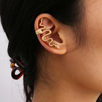 Fashion Simple Autumn New Alloy Retro Snake-shaped Alloy Ear Clip For Women main image 3