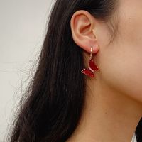 Fashion Autumn New Acrylic Simple Butterfly Earrings For Women Wholesale main image 4