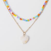 Mode Wilde Perlen Schlüsselbein Kette Geometrische Farbe Reis Perlen Legierung Halskette main image 5