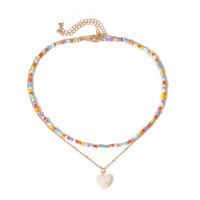 Fashion Wild Beaded Clavicle Chain Geometric Color Rice Bead Alloy Necklace main image 6