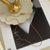 Fashion Hiphop Style Simple Hollow Multi-level Retro Wide Clavicle Chain Necklace For Women sku image 1