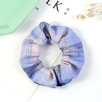 Hot Style Plaid New Fashion Hair Scrunchies  Wholesale sku image 3