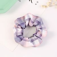 Hot Style Plaid New Fashion Hair Scrunchies  Wholesale sku image 2