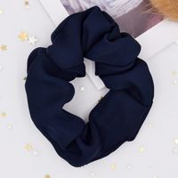 Korea Simple Solid Color Fabric Chiffon Hair Ring Ponytail Solid Color Hair Ring Wholesale sku image 3