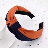 Wide Side Stitching Cross Headband Korean Fabric Wash Face Hair Headdress Wholesale sku image 2