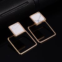Occident Alloy Inlaid Precious Stones Earrings ( Triangle ) Nhbq0153 sku image 2