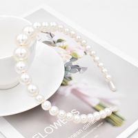 Beaded Oversized Pearl Headband Hair Accessories Highlight Pearl Headband Wholesale main image 4