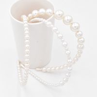 Perlen Oversized Pearl Stirnband Haarschmuck Highlight Pearl Stirnband Großhandel main image 6