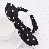 Fashion Spotted Cross  Simple Fabric Wide-sided Knotted Headband Wholesale main image 4