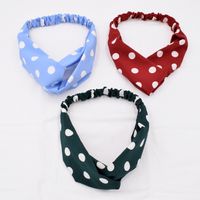 Koreanische Einfache Polka Dot Bohemian Polka Dot Stirnband Großhandel main image 2