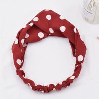 Korean Simple Polka Dot  Bohemian Polka Dot Headband Wholesale main image 6