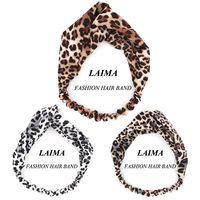 Fashion Cotton Leopard Print Sports Yoga Headband Wholesale main image 1