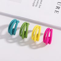 Korean Fresh Candy Color Retro Small Simple And Cute Earrings Wholesale main image 1