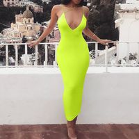 Pencil Skirt Sexy Commute Backless Solid Color Maxi Long Dress main image 6