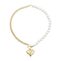 Long Asymmetric Heart Pearl  Punk Style  Women's Fashion Necklace main image 6