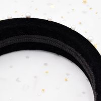 New Thick Sponge Flannel Fashion Nail Pearl Women Wide-brimmed Headband Wholesale main image 4
