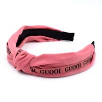 New Korean Simple Hair Knotted Headband Pure Color Hair Accessories Wholesale main image 4