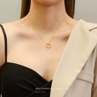 Fashion Twist Titanium Steel Hypoallergenic Necklace Earring Set For Women main image 6