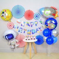 The New Astronaut Space Series Birthday Flag Party Decoration Banner Layout Ornaments Wholesale main image 3