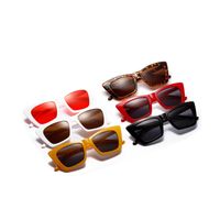 Square Dazzling Color Transparent Ocean Lens Popular Sunglasses Wholesale Nihaojewelry main image 3