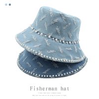 Neue Freizeit Koreanische Retro Wilde Cowboyhut Straße Perle Mode Fischer Hut main image 1