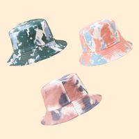 Fisherman Hat Sunscreen Sunscreen Tie-dye Big Brim Hat Korean Fashion Wild Basin Hat Color Hat Travel Hat main image 6
