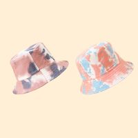 Fisherman Hat Sunscreen Sunscreen Tie-dye Big Brim Hat Korean Fashion Wild Basin Hat Color Hat Travel Hat main image 5