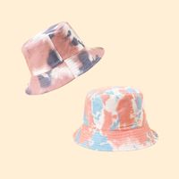 Fisherman Hat Sunscreen Sunscreen Tie-dye Big Brim Hat Korean Fashion Wild Basin Hat Color Hat Travel Hat main image 4