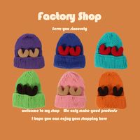 Cute Antlers Thick Warm Woolen Hat Women Fashion Retro Knitted Hat main image 2