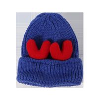 Cute Antlers Thick Warm Woolen Hat Women Fashion Retro Knitted Hat main image 3