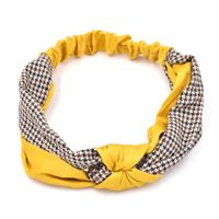 Korean  Knot Wide-brimmed Cross Retro Middle Knotted Headband Wholesale sku image 1
