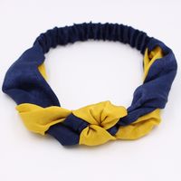 Korean  Knot Wide-brimmed Cross Retro Middle Knotted Headband Wholesale sku image 6