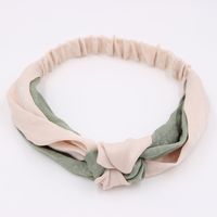 Korean  Knot Wide-brimmed Cross Retro Middle Knotted Headband Wholesale sku image 7