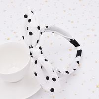 Fashion Spotted Cross  Simple Fabric Wide-sided Knotted Headband Wholesale sku image 1