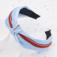 Korean New  Simple Fabric Wide-brimmed Spotted Cross Headband Wholesale sku image 10