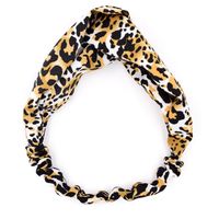 Fashion Cotton Leopard Print Sports Yoga Headband Wholesale sku image 4