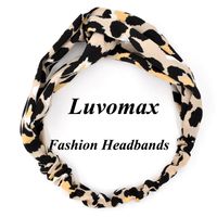 Fashion Cotton Leopard Print Sports Yoga Headband Wholesale sku image 5