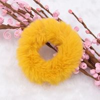 Korean Plush Tie-up Imitation Rabbit Fur Rubber Wholesale sku image 1