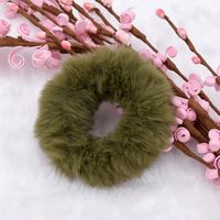 Korean Plush Tie-up Imitation Rabbit Fur Rubber Wholesale sku image 7
