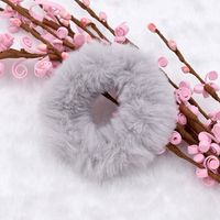Korean Plush Tie-up Imitation Rabbit Fur Rubber Wholesale sku image 9