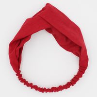 Solid Color Cloth Cross Hair Band Korean Simple Headband  Wholesale sku image 1